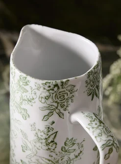 Floral tapestry pitcher