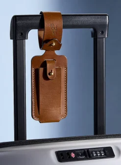 Genuine leather Deluxe luggage tag