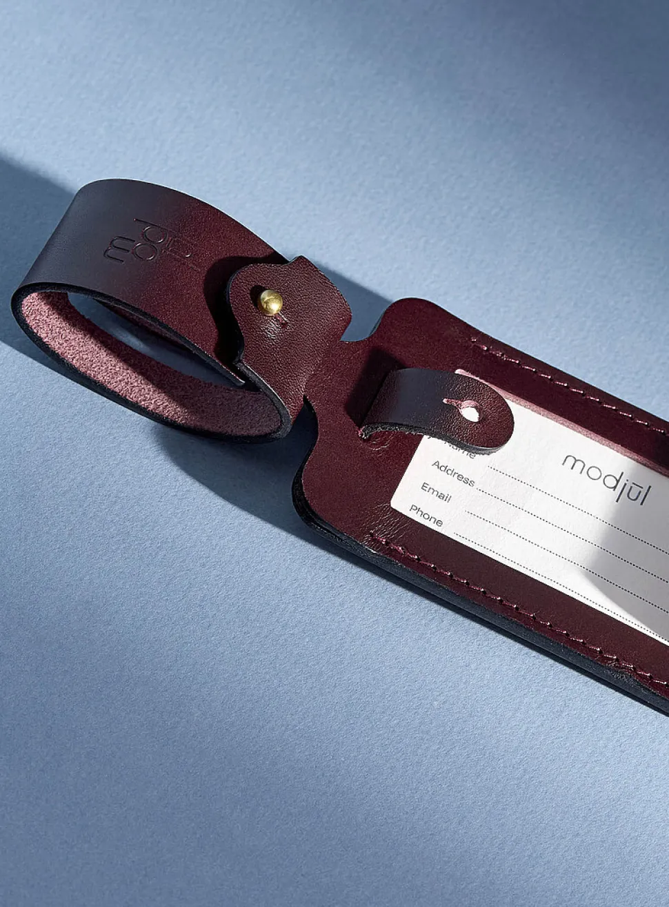 Genuine leather Deluxe luggage tag