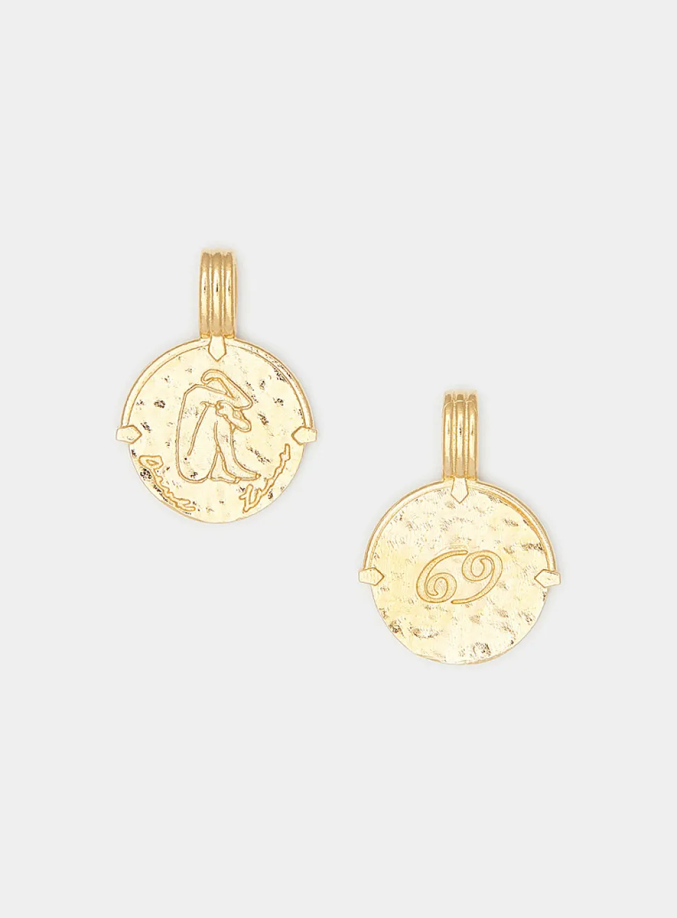 Gold vermeil zodiac sign pendant necklace