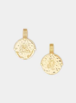 Gold vermeil zodiac sign pendant necklace