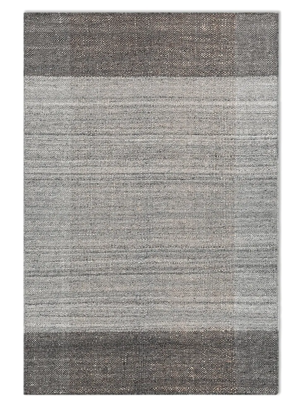 Grey-hued blocks Echo artisanal rug