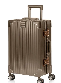 Hardside aluminum carry-on luggage