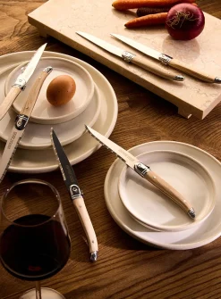 Heritage natural wood steak knife set