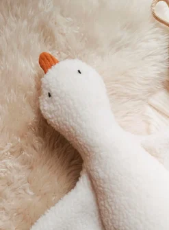 High-pile fleece cuddly goose plush