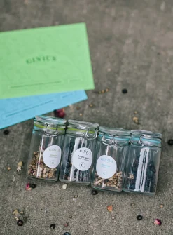 Homemade gin herbs