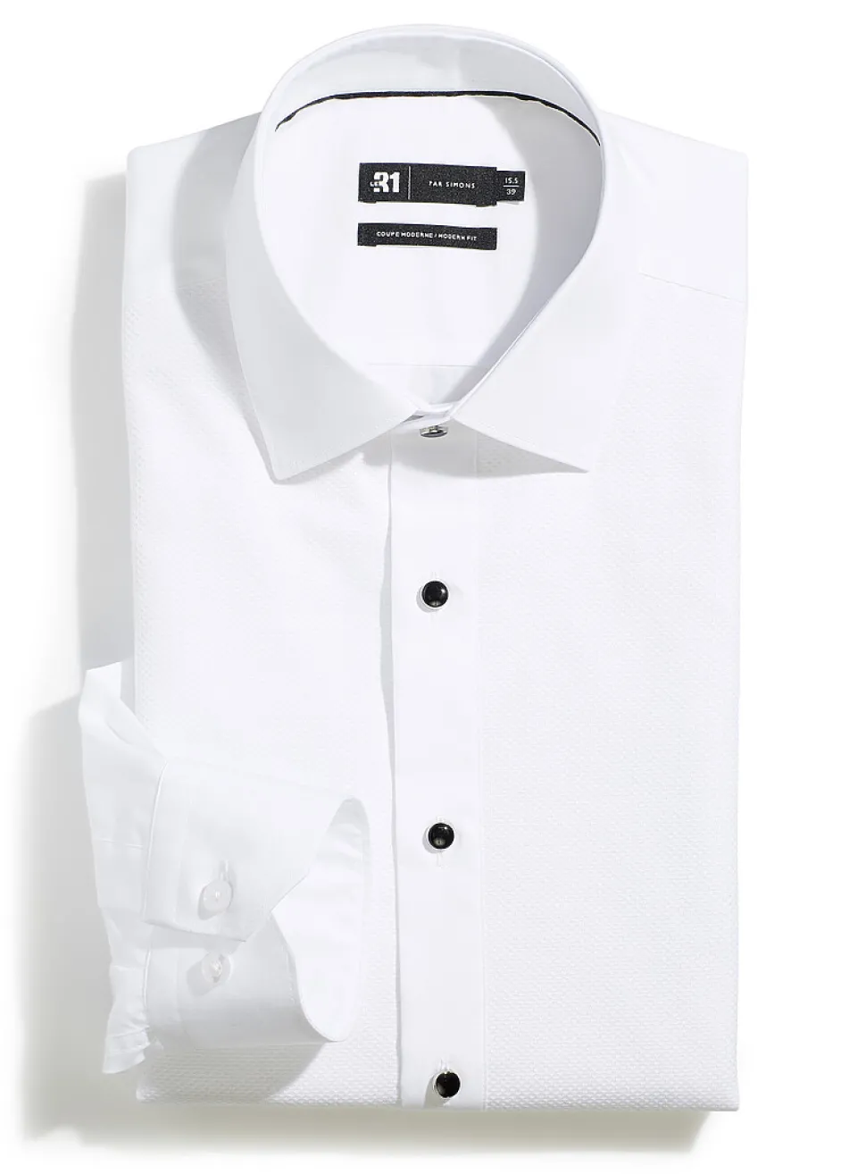 Jacquard bib tuxedo shirt