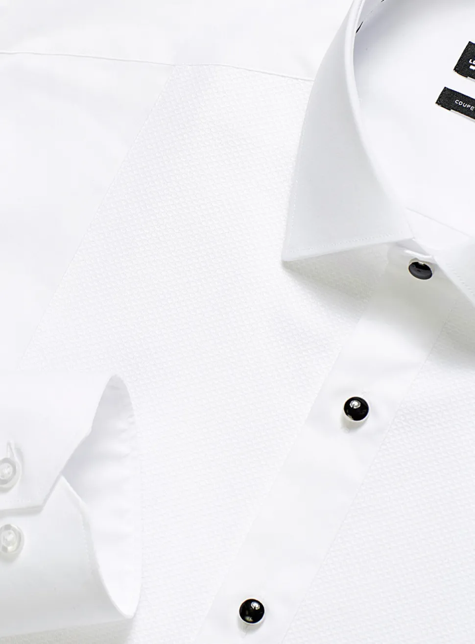 Jacquard bib tuxedo shirt