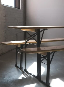 La Hannelore outdoor table and bench set