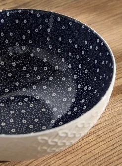 Large flowers bowl