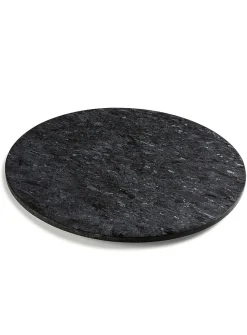 Large marble swivel tray