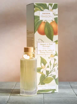 Lily of the valley and orange blossom grooved reed diffuser
