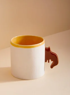 Little cat handle mug