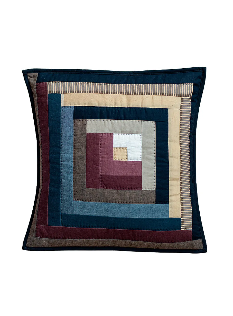 LogCabin quilt cushion
