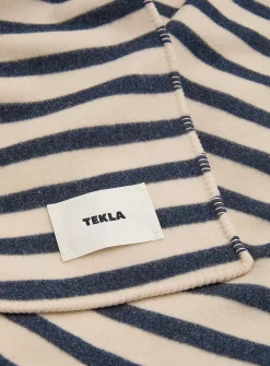 Magpie broad stripes 100% lambswool throw
