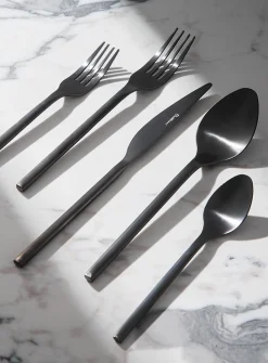 Maison black stainless 18/10 steel utensils