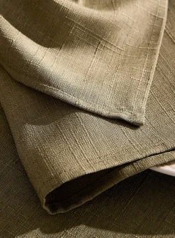 Matcha green jacquard napkins