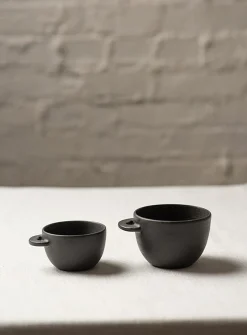 Meander matte stoneware coffee mug