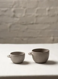 Meander matte stoneware coffee mug