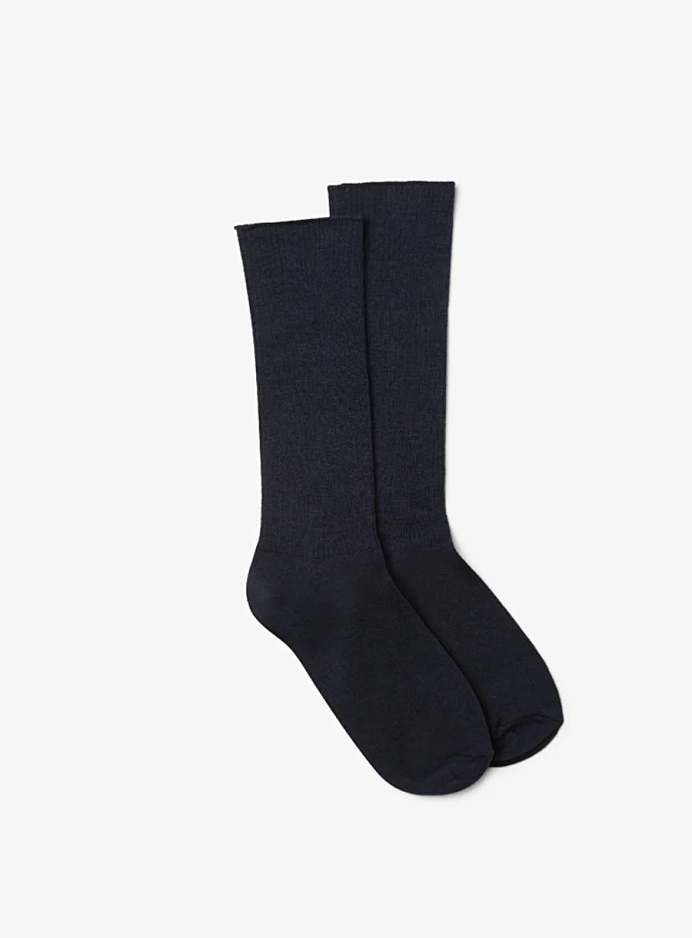 Merino and cashmere ribbed socks