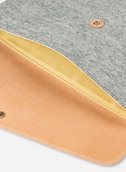 Merino wool laptop pouch