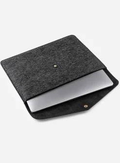 Merino wool laptop pouch