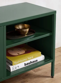 Metal locker-style media unit