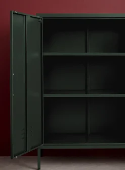 Metal locker-style sideboard