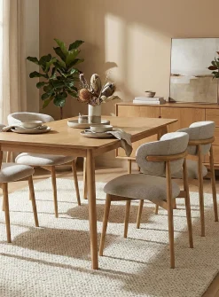 Milo curved back dining room chairs