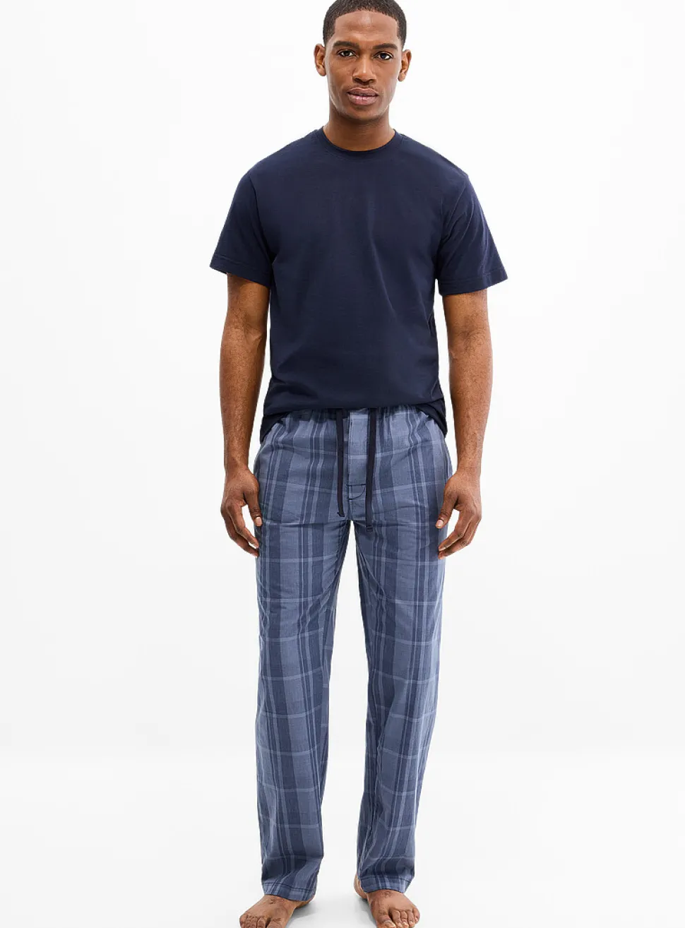 Minimalist check pyjama set