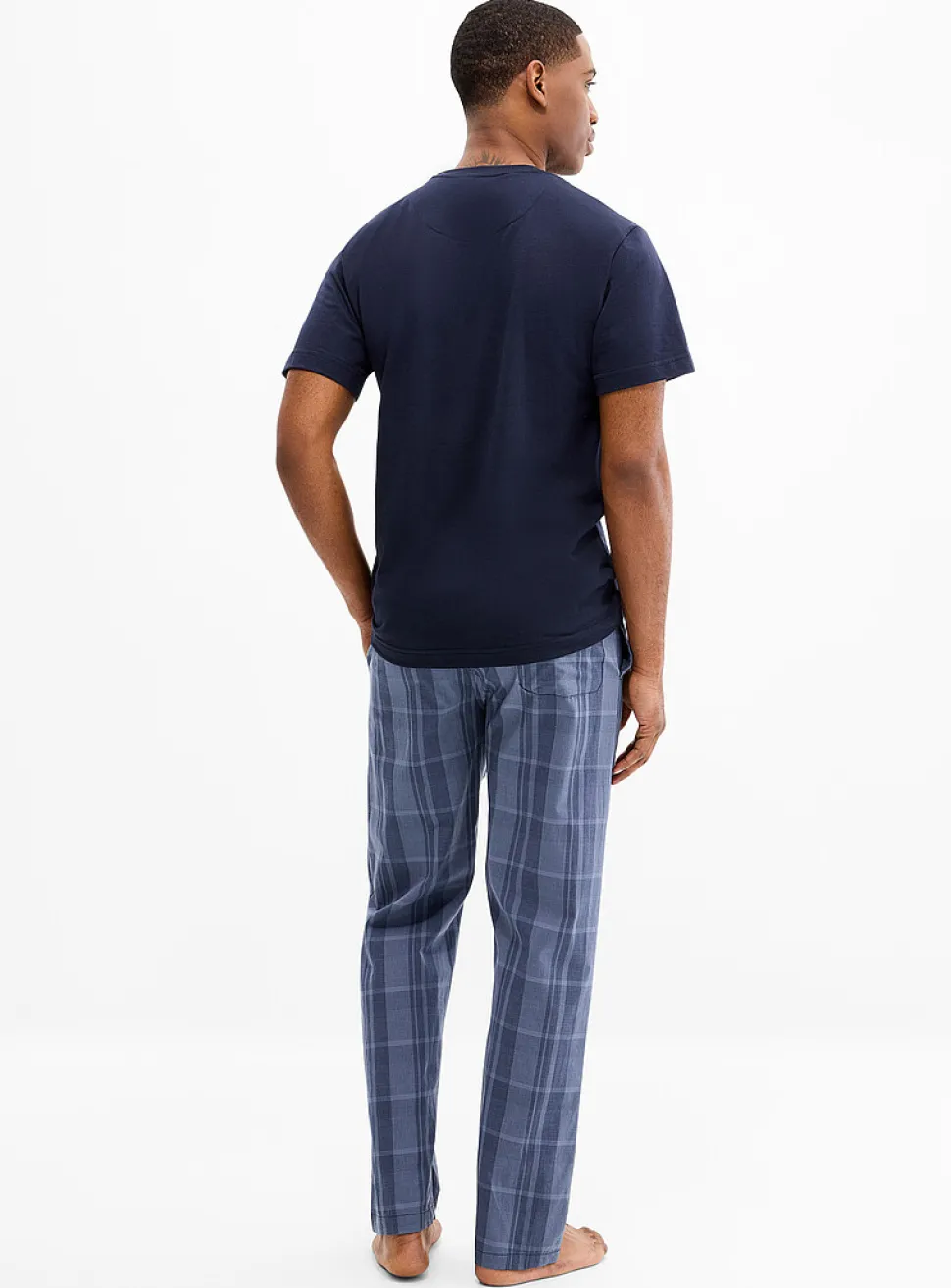 Minimalist check pyjama set