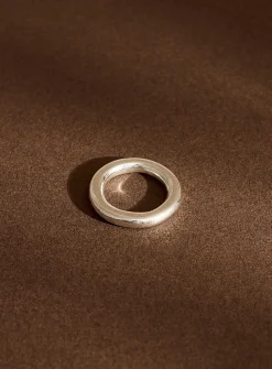 Minimalist solid silver ring