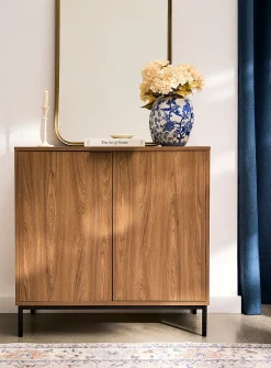 Minimalist two-door floor cabinet