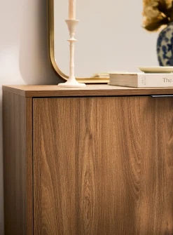 Minimalist two-door floor cabinet