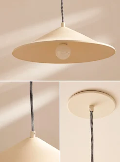 Minéral stoneware hanging lamp