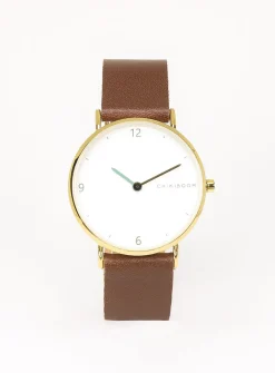 36 mm gold case watch