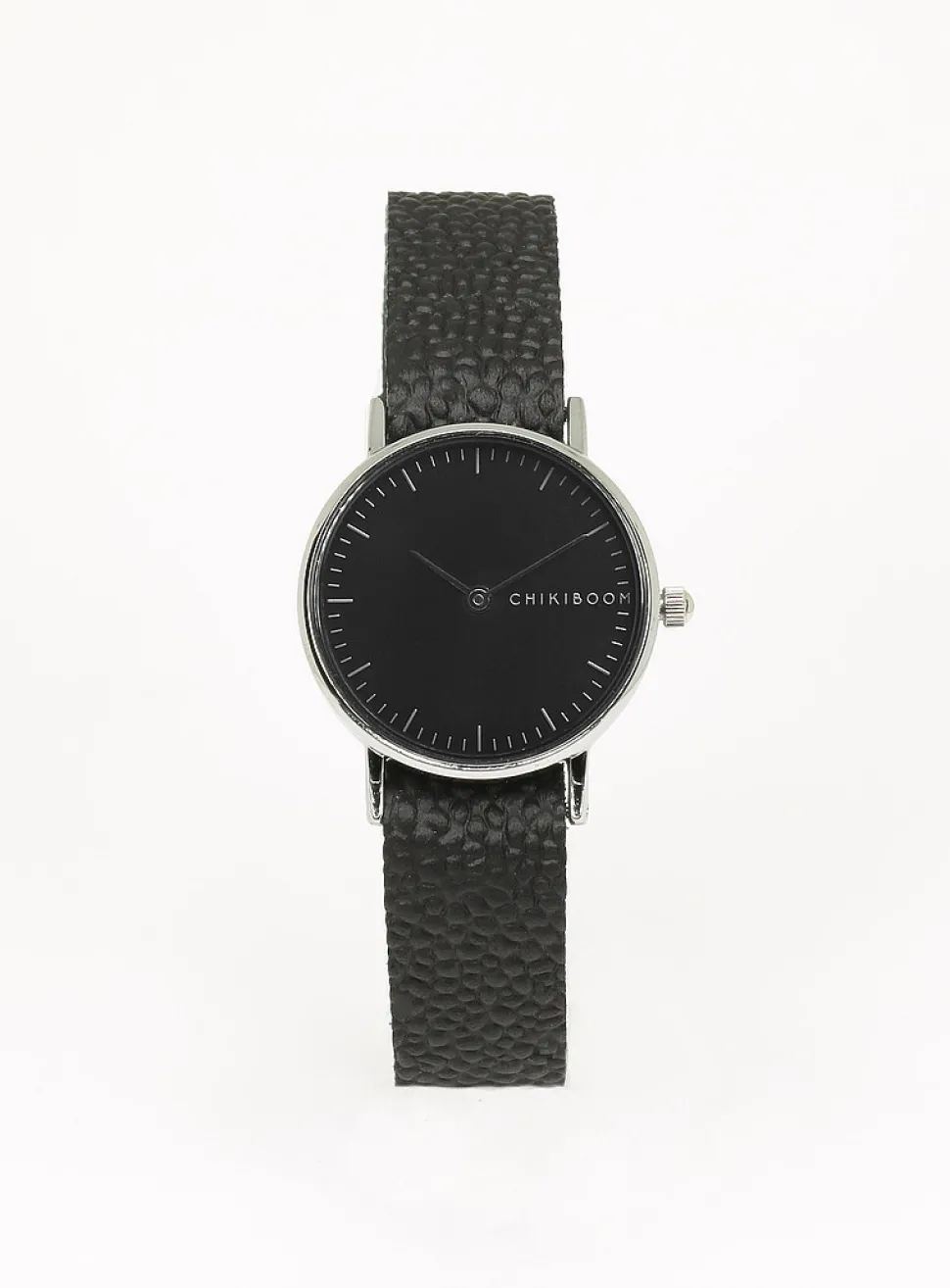 26 mm silver case watch