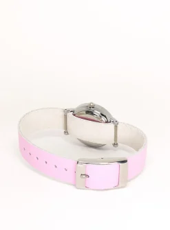 26 mm silver case watch