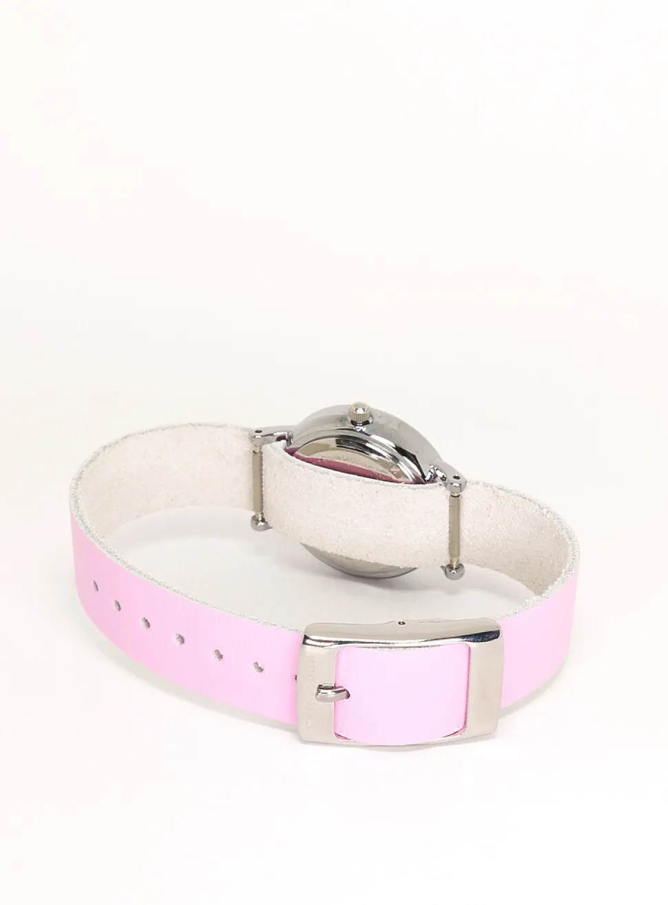 26 mm silver case watch
