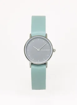 26 mm silver case watch