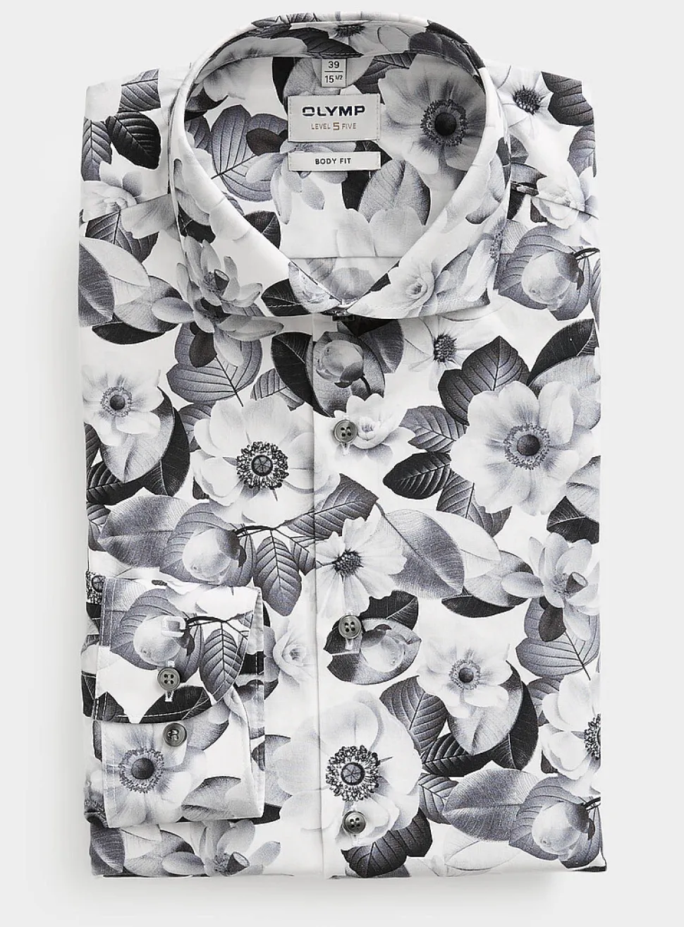 Monochrome floral shirt
