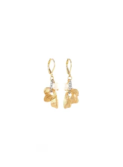 Muscida pewter and pearls earrings