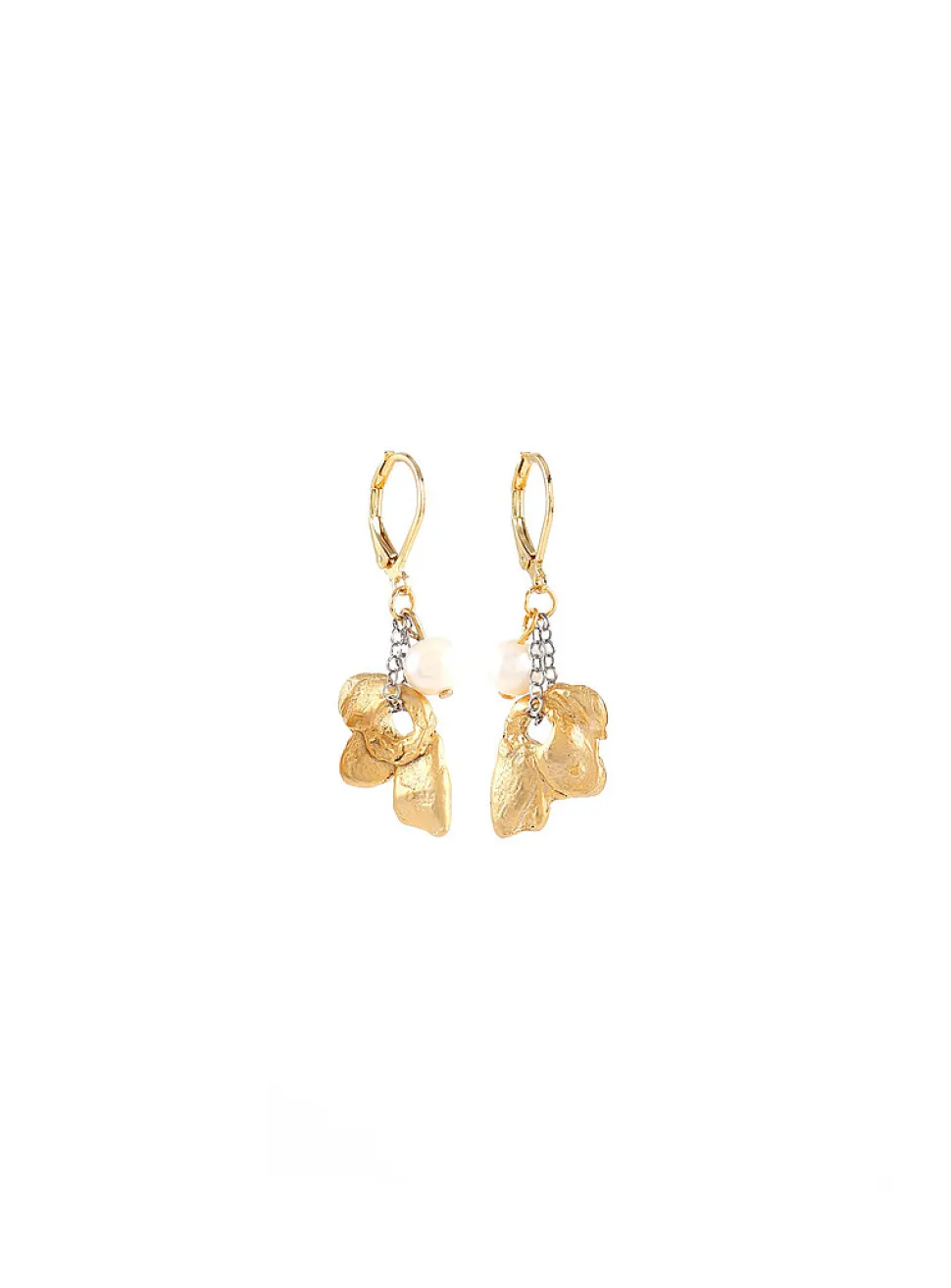 Muscida pewter and pearls earrings