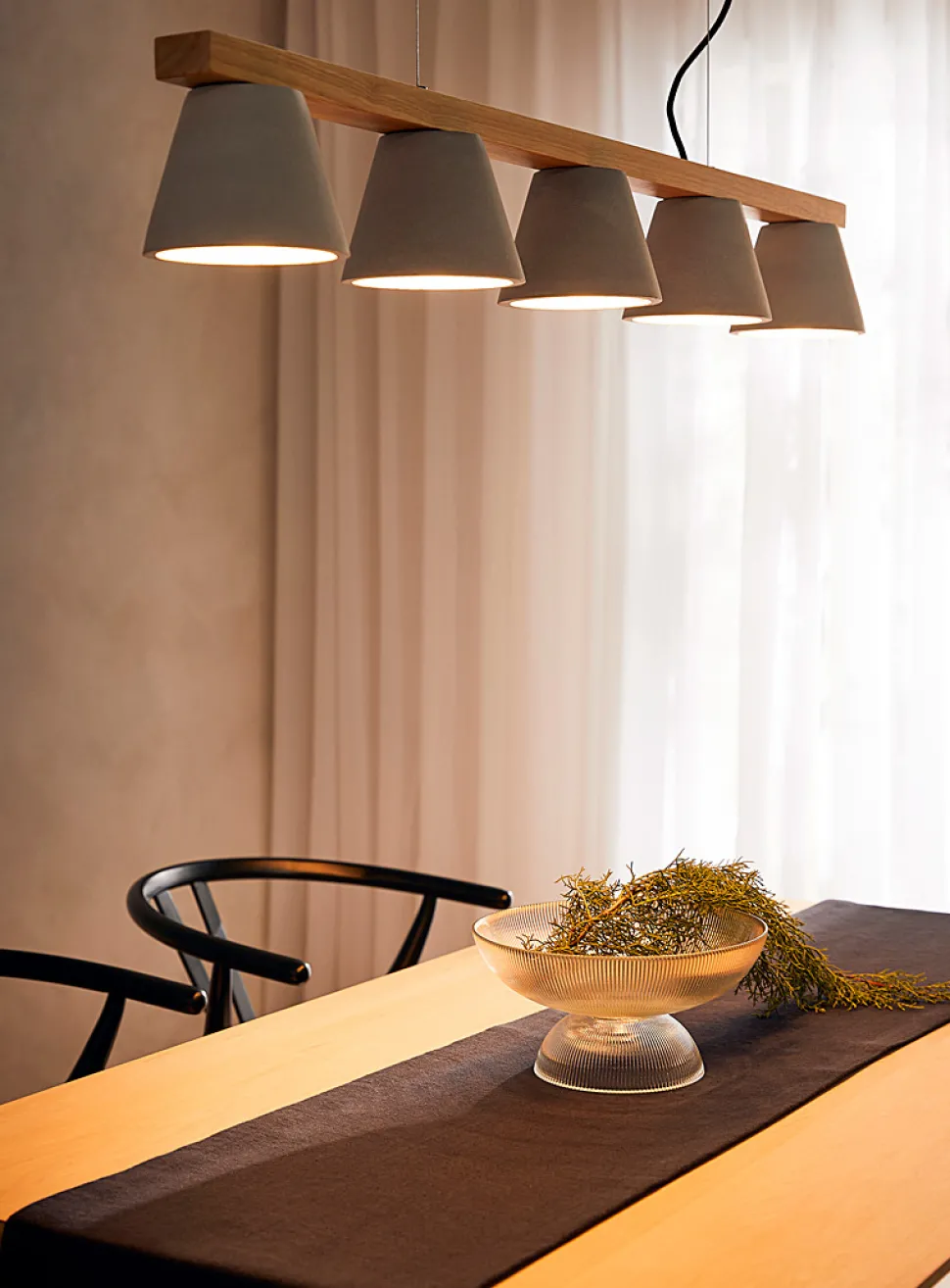 Natural hanging lamp