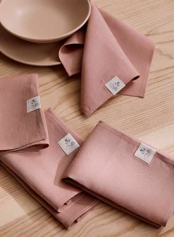 Natural linen napkins