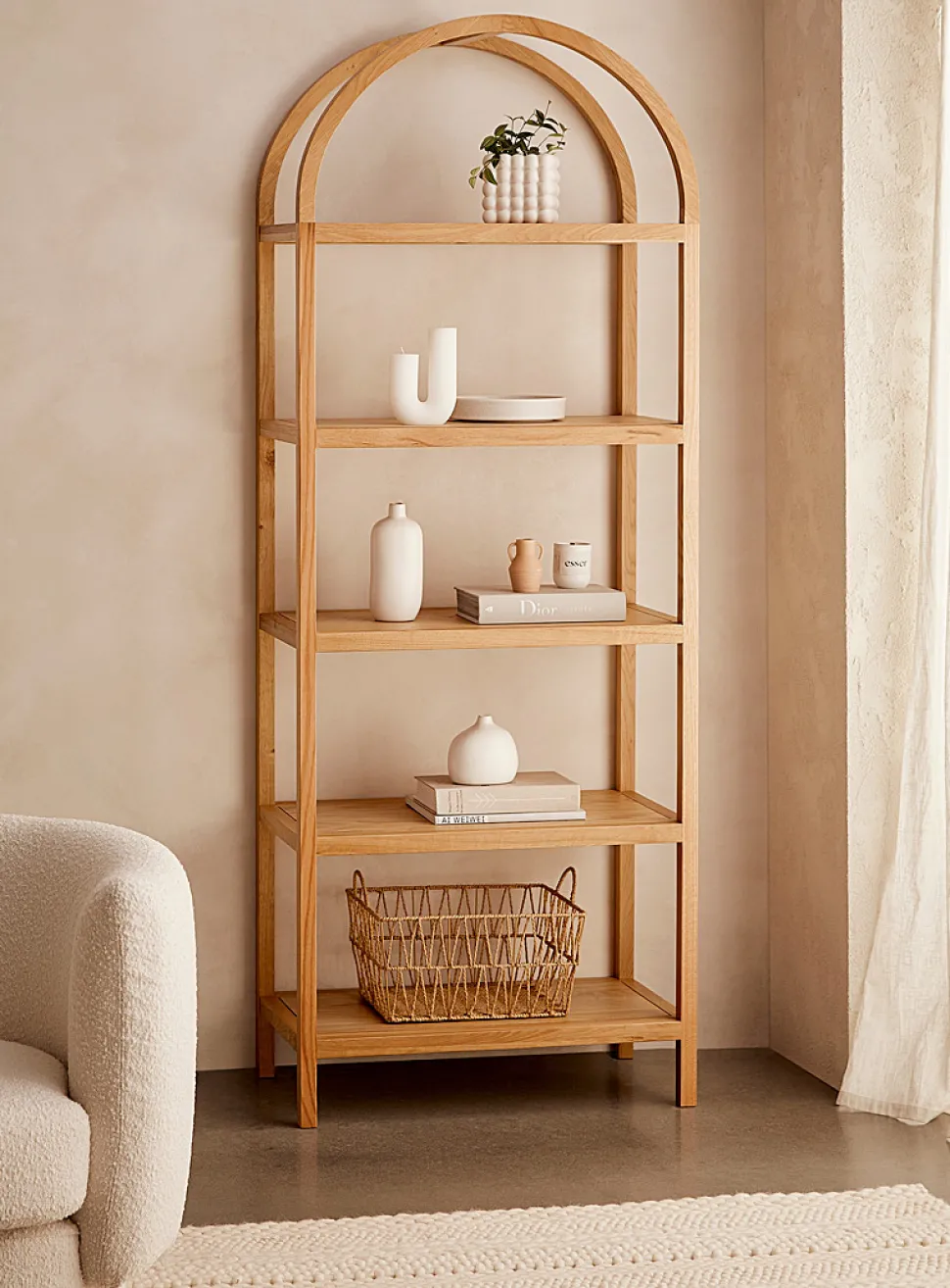 Natural oak wood Eero bookcase