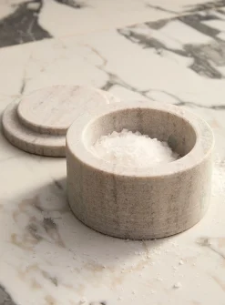 Natural stone salt cellar