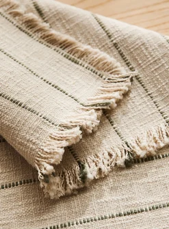 Natural stripes placemat