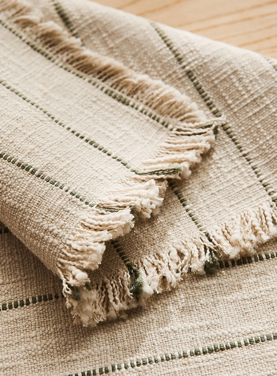 Natural stripes placemat