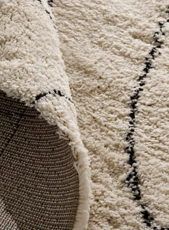 Nomadic abstraction shag rug